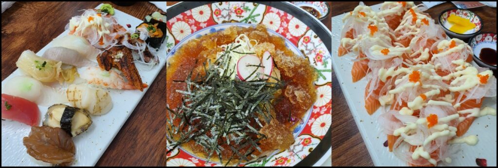 박신초밥 VIP초밥과 냉모밀, 생연어 초밥