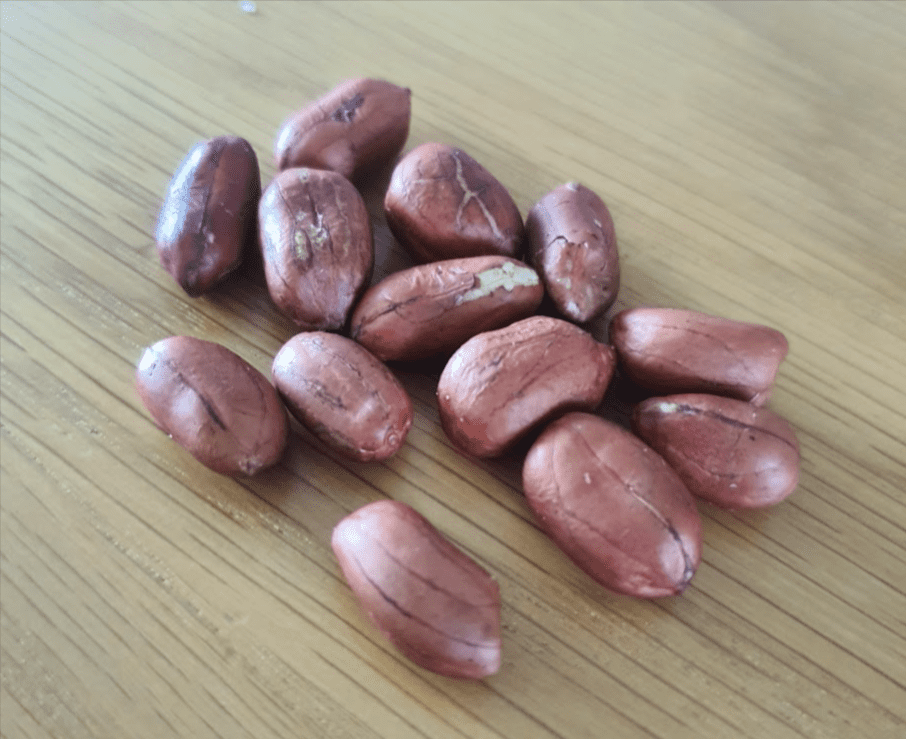 몸에 좋은 껍질을 벗기지 않은 땅콩에는 혈관건강과 치매예방에 좋습니다.