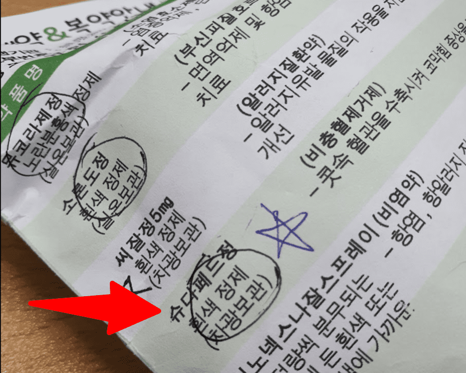 돼지풀 알레르기 비염 약 먹고 소변이 안나와!! 당황스러웠지만 원인은 슈다페드정 부작용 때문입니다.