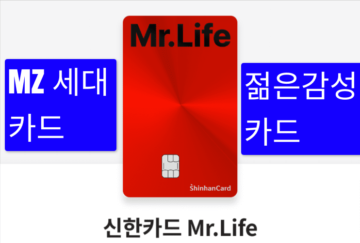 사회 초년생 신용 카드는 신한 Mr.life 카드